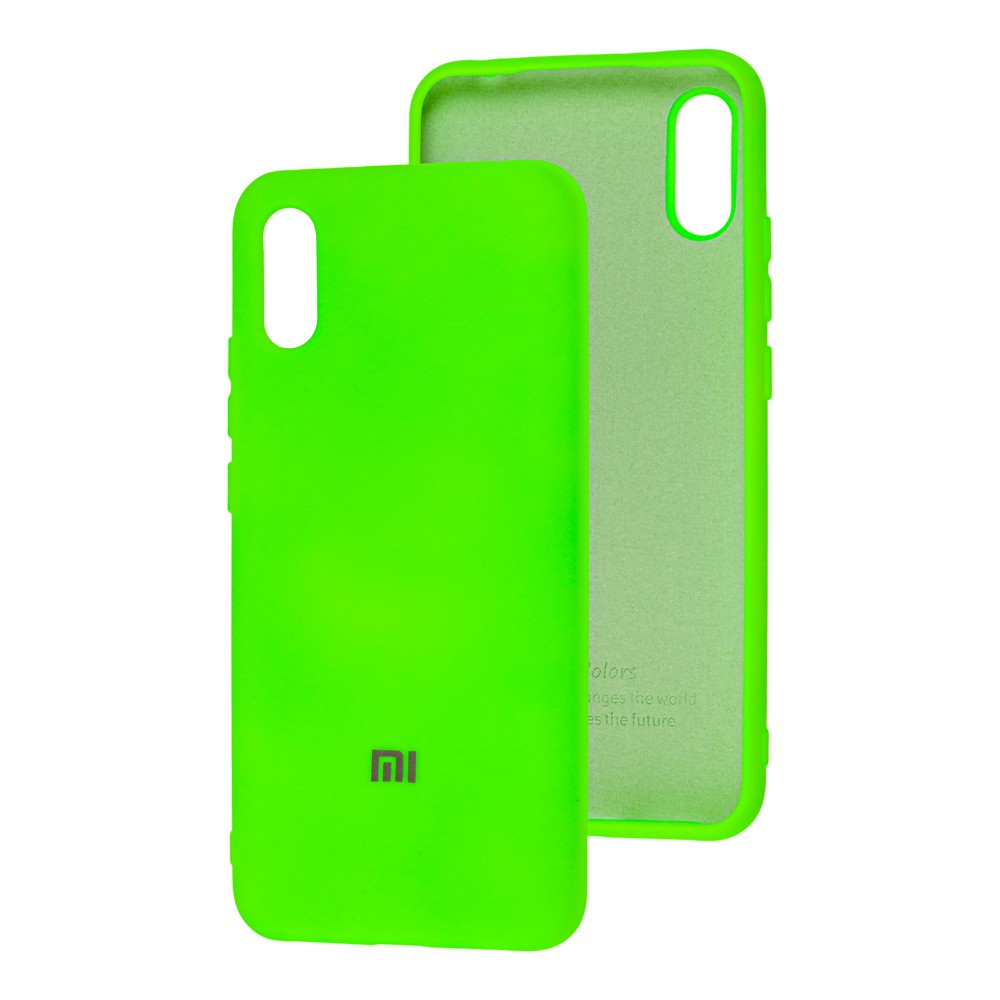 Silicone Cover My Color Full Protective (A) для Xiaomi Redmi 9A (Neon Green)-0