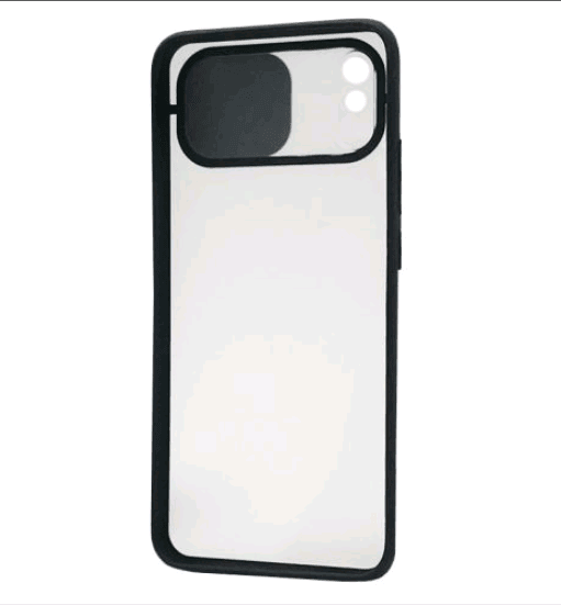 Накладка Camshield mate TPU для Xiaomi Redmi 9A чорна шторка-1