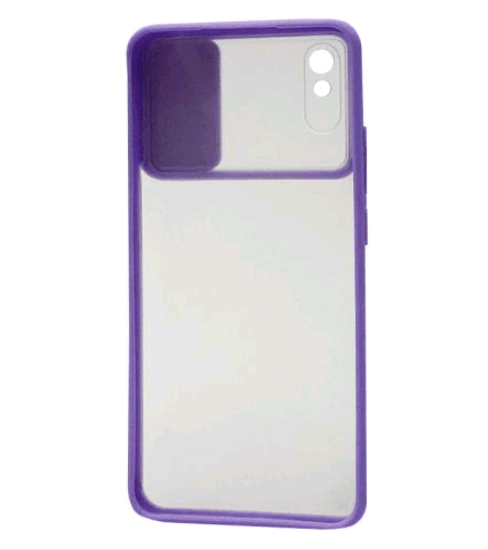 Накладка Camshield mate TPU для Xiaomi Redmi 9A фіолетова шторка-1