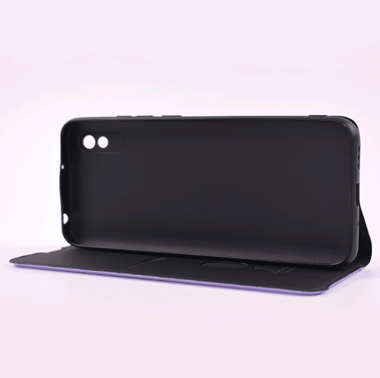 Книжка Shell Case для Xiaomi Redmi 9A (Light purple)-3