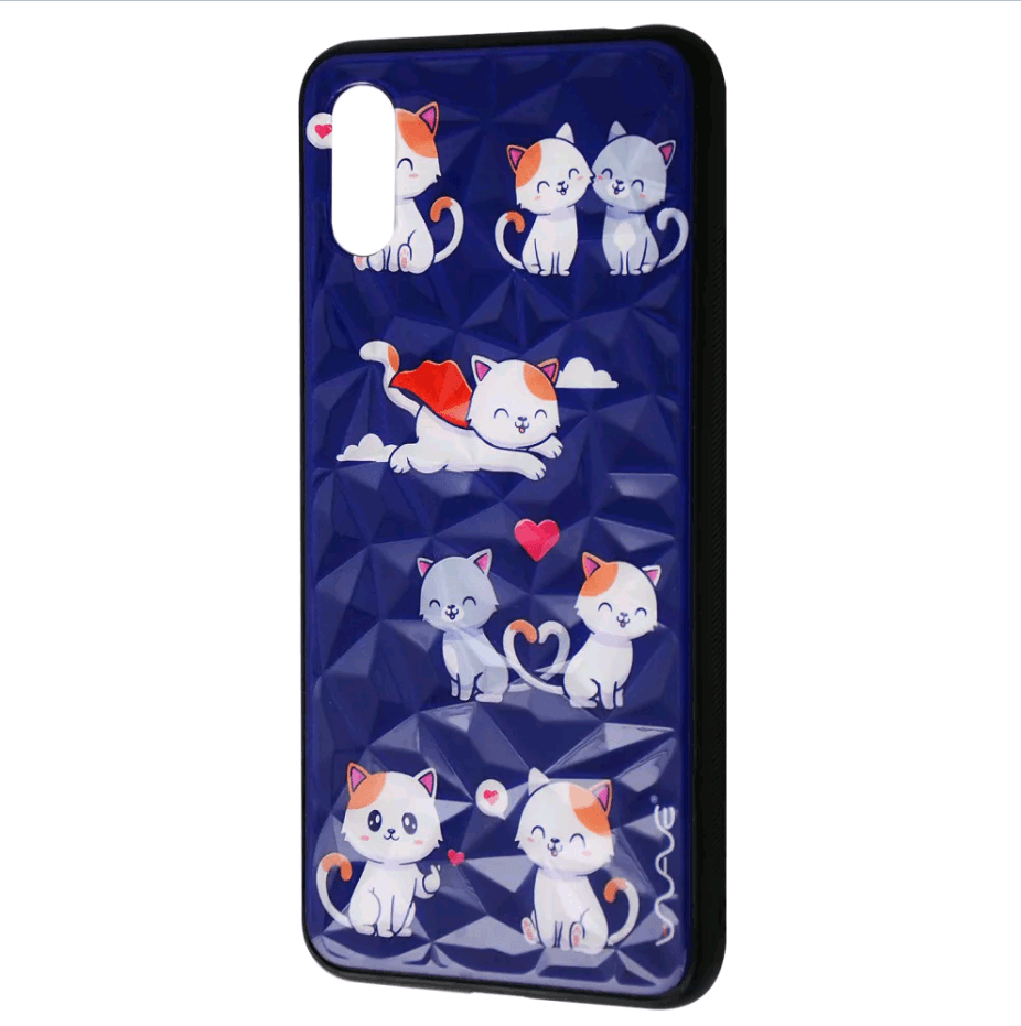 Накладка WAVE Majesty для Xiaomi Redmi 9A (kitty in love/blue)-0