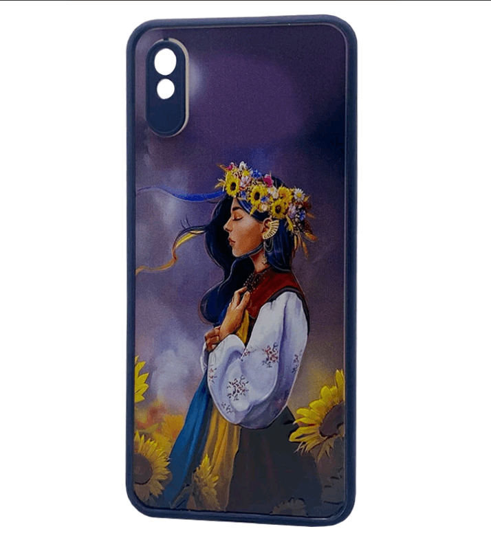 Накладка Totu Gingle Print для Xiaomi Redmi 9A (Дівчина та соняхи)-0