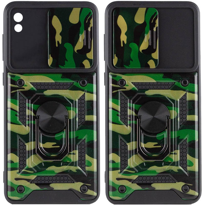 Накладка Camshield Serge Ring Camo для Xiaomi Redmi 9A Камуфляж, зелений-0