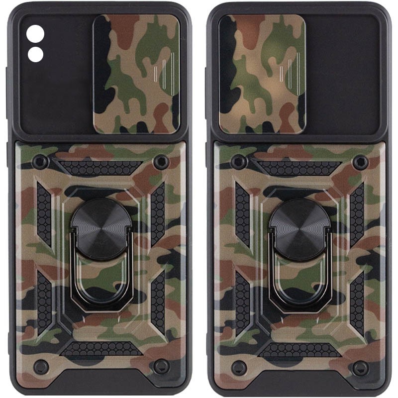 Накладка Camshield Serge Ring Camo для Xiaomi Redmi 9A Камуфляж, коричневий-0