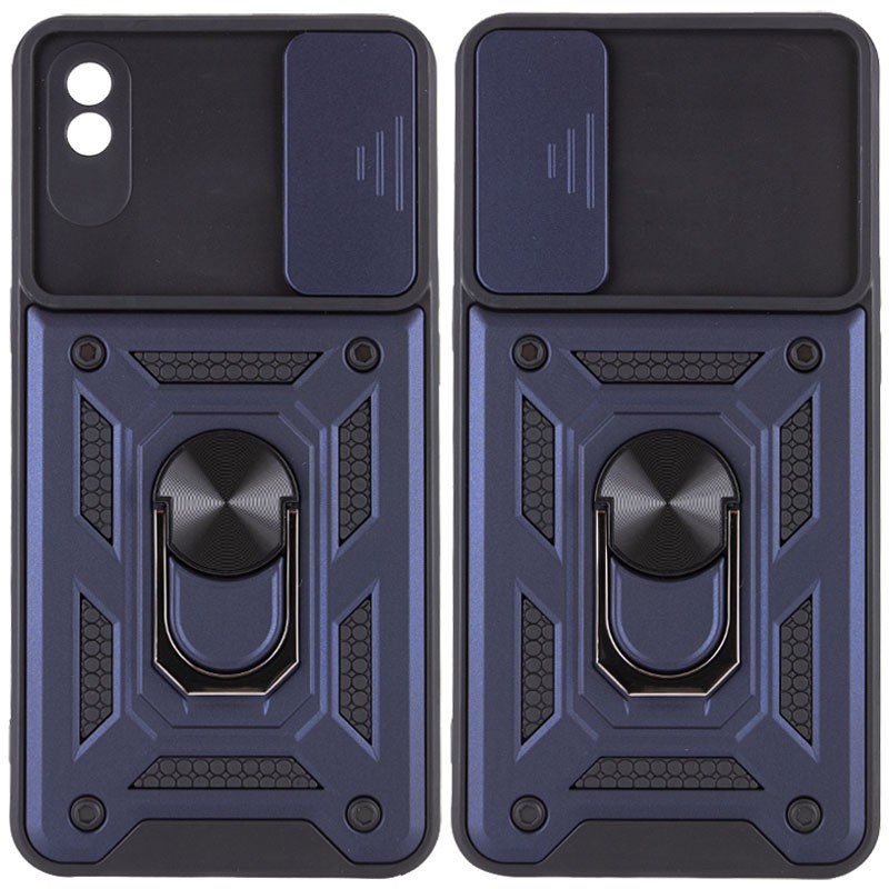Накладка Camshield Serge Ring для Xiaomi Redmi 9A синя-0