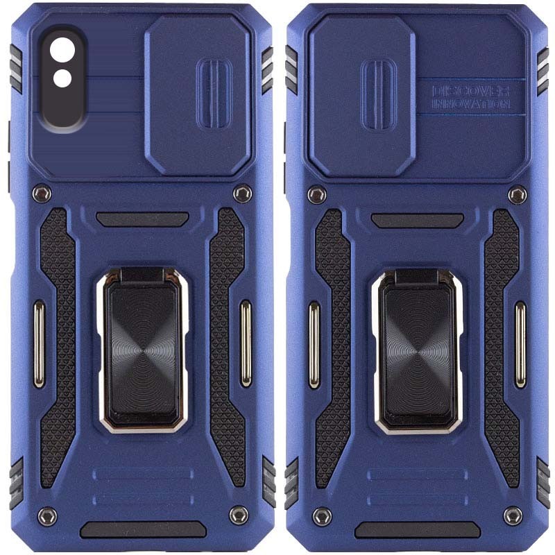 Накладка Camshield Army Ring для Xiaomi Redmi 9A Синій-0