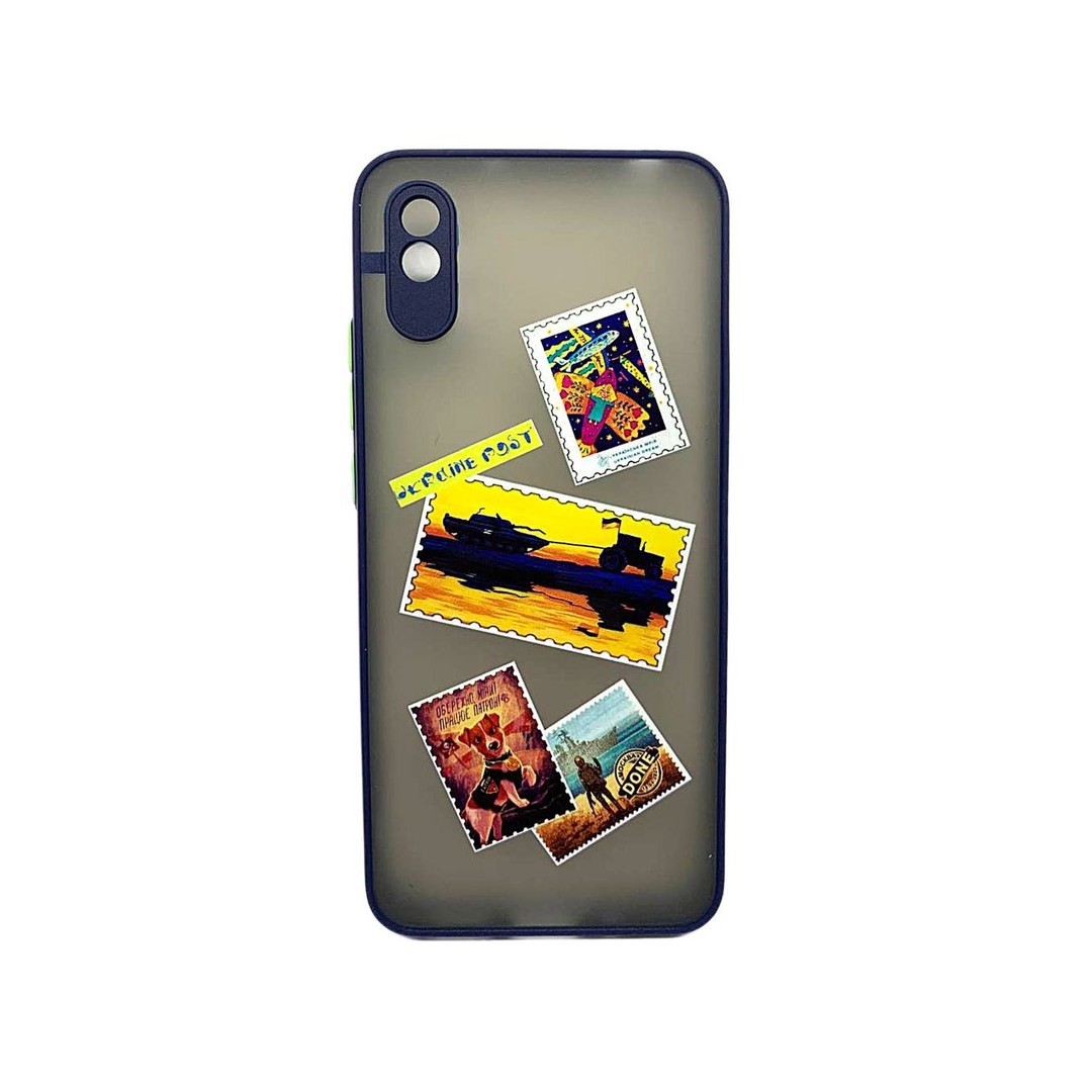 Накладка Totu Gingle Print для Xiaomi Redmi 9A  Ukraine Post (Navy blue)-0