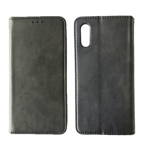 Книжка Black TPU Magnet для Xiaomi Redmi 9A сіра-0