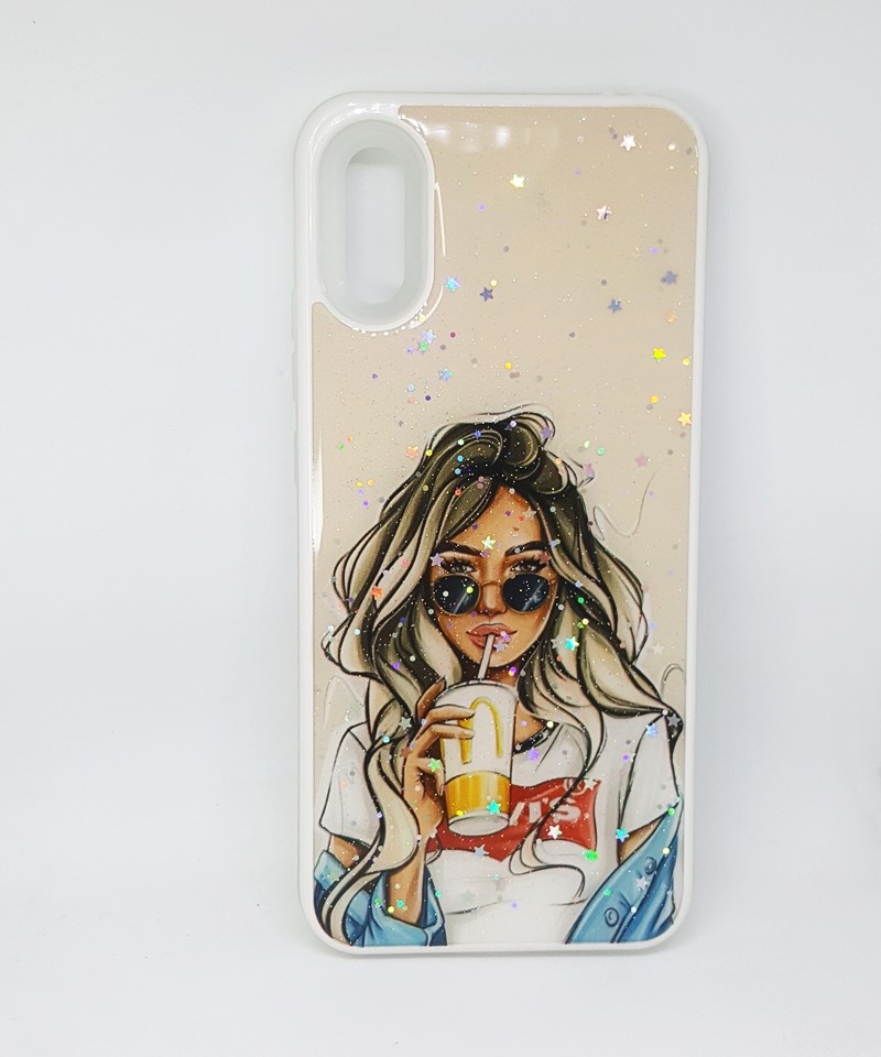 Накладка Mix Art Armor для Xiaomi Redmi 9A Дівчина з напоєм-0