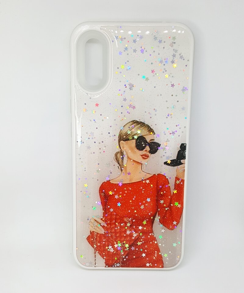 Накладка Mix Art Armor для Xiaomi Redmi 9A Дівчина з пудрою-0