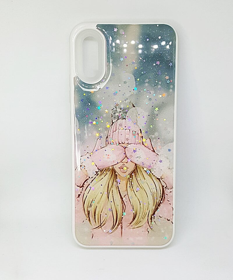 Накладка Mix Art Armor для Xiaomi Redmi 9A Дівчина в рожевій шапці і рукавичках-0