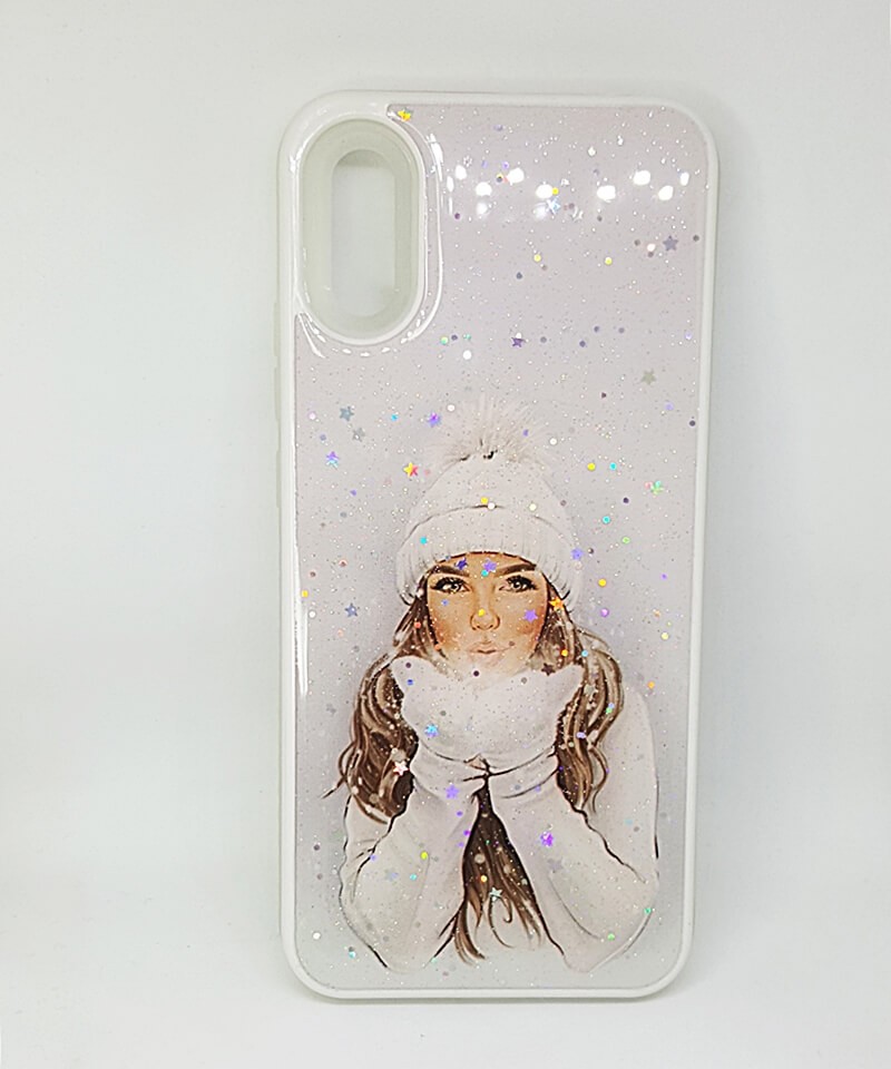 Накладка Mix Art Armor для Xiaomi Redmi 9A Дівчина в білій шапці і рукавичках-0