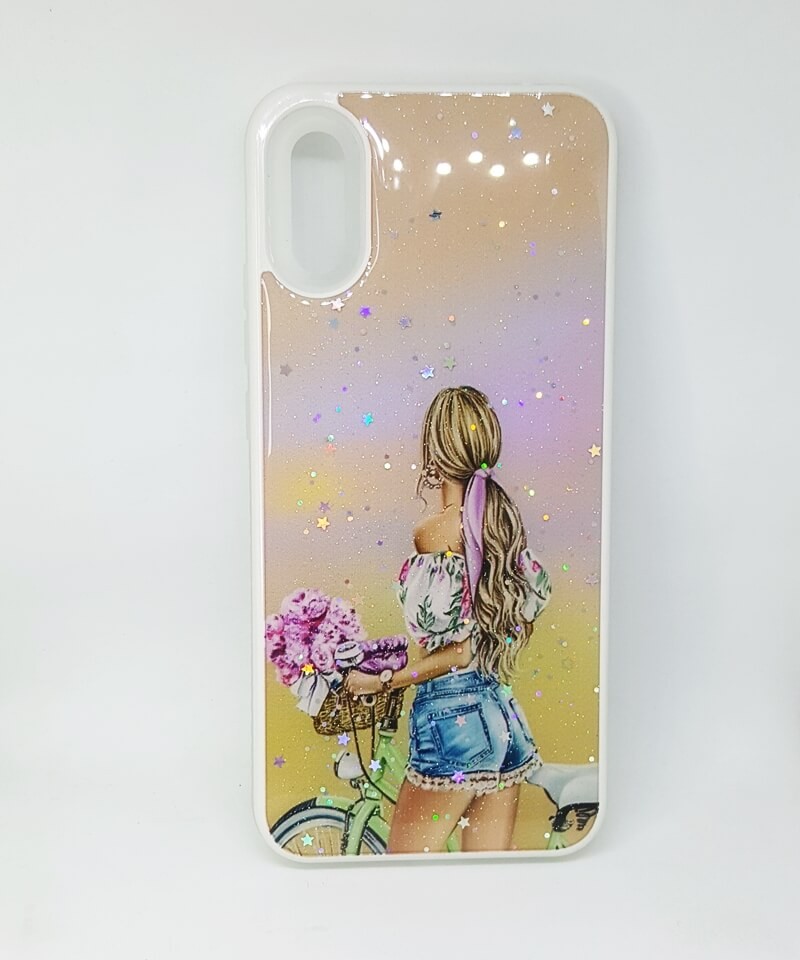 Накладка Mix Art Armor для Xiaomi Redmi 9A Дівчина з велосипедом-0