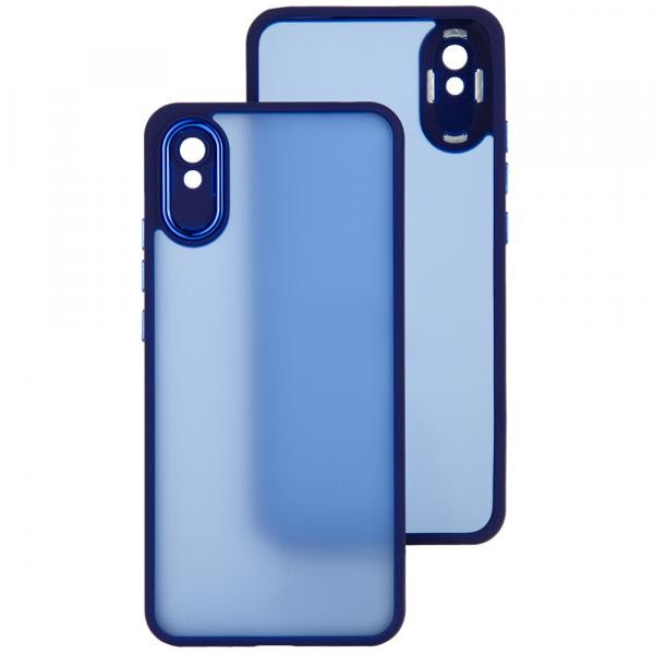 Накладка Luxury Metal Lens для Xiaomi Redmi 9A (Синій)-0