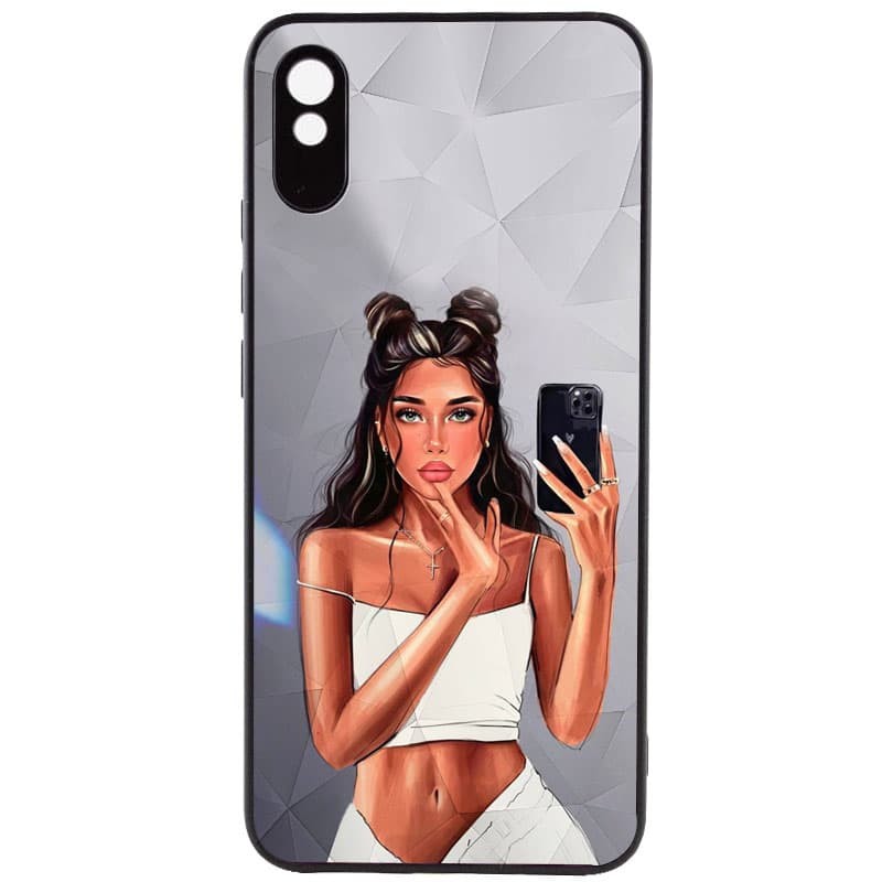 Накладка Ladies Camera для Xiaomi Redmi 9A Black in White-0