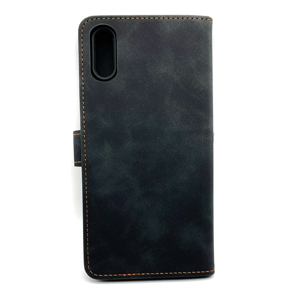 Книжка Cover Stylish Slot Matte для Samsung A50/A30s (Чорна)-1