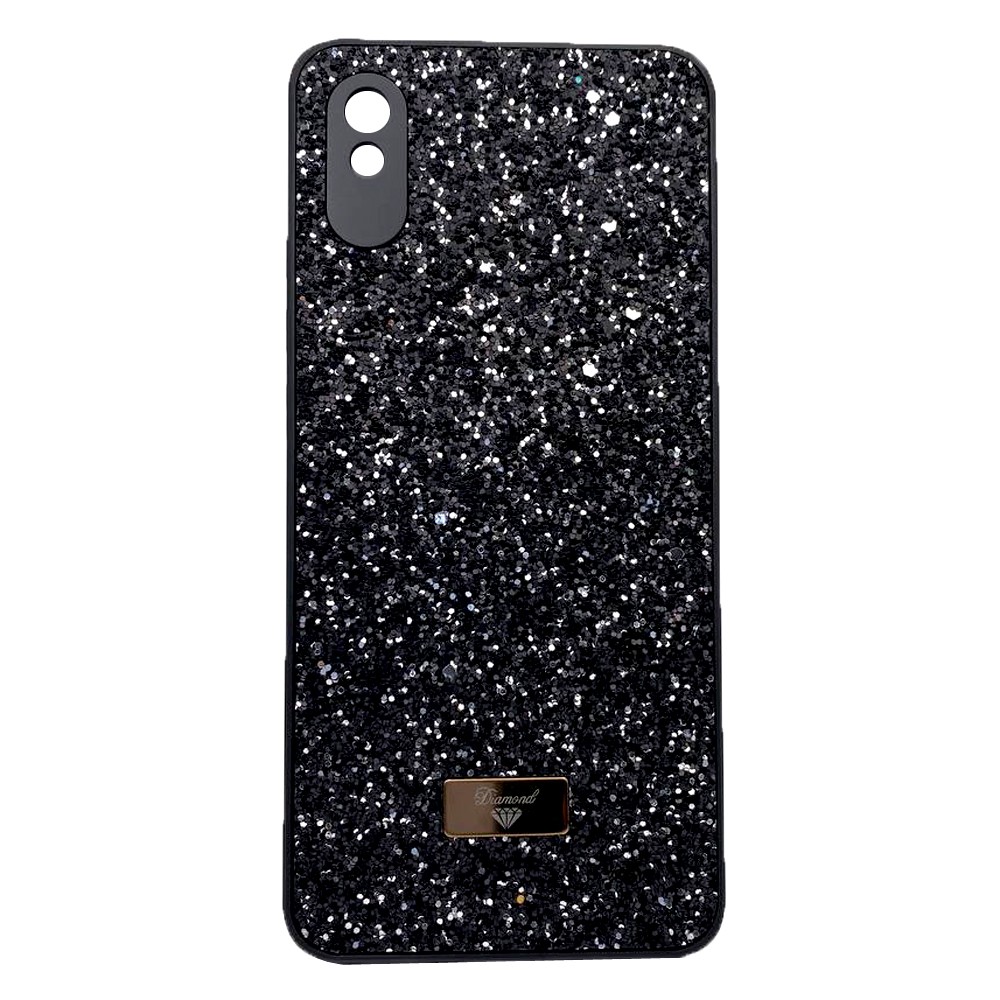 Накладка Bling Grainy Diamond Separate Camera для Xiaomi Redmi 9A (Чорна)-0