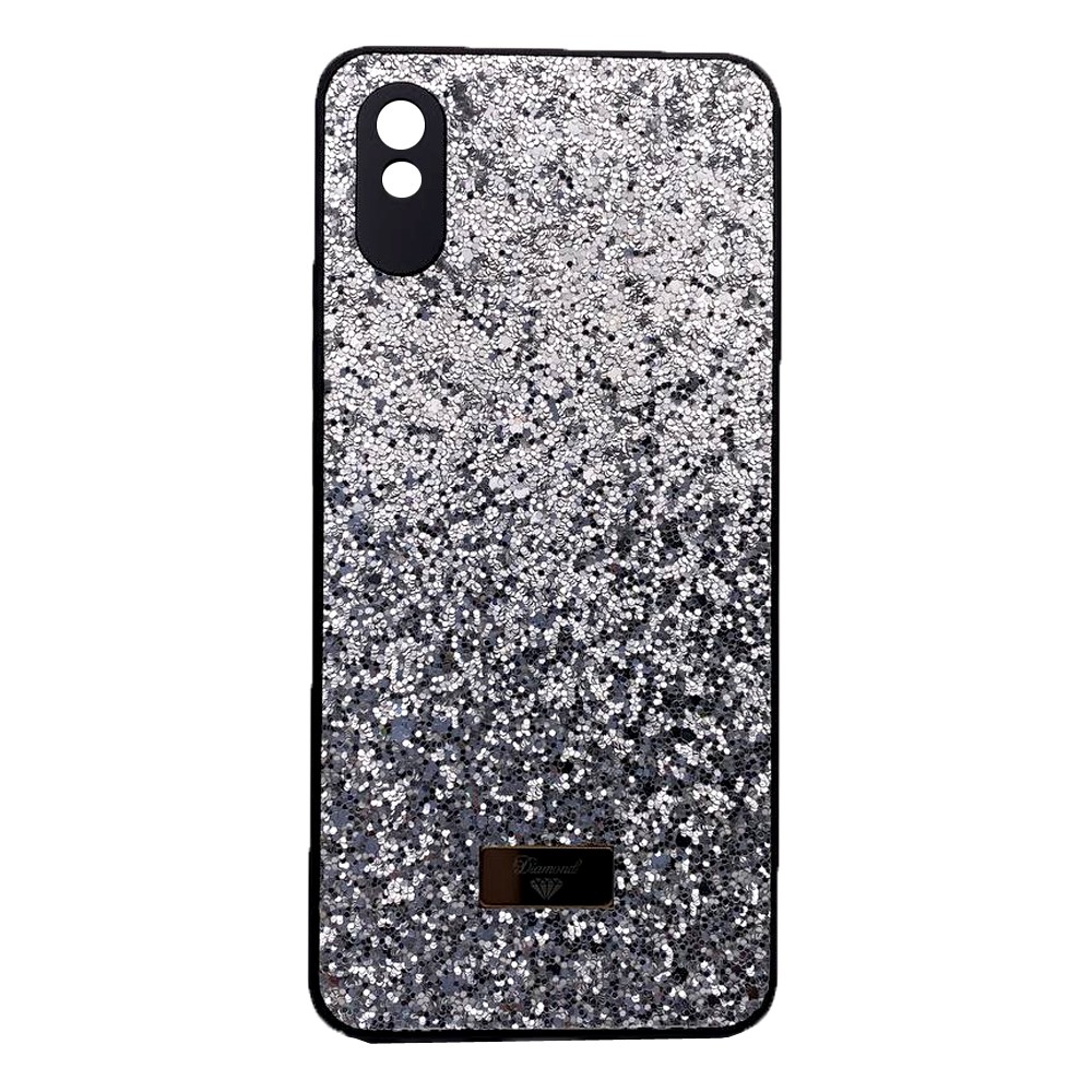 Накладка Bling Grainy Diamond Separate Camera для Xiaomi Redmi 9A (Срібляста)-0