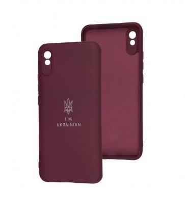 UA Silicone Case Full Protective для Xiaomi Redmi 9A (Marsala)-0