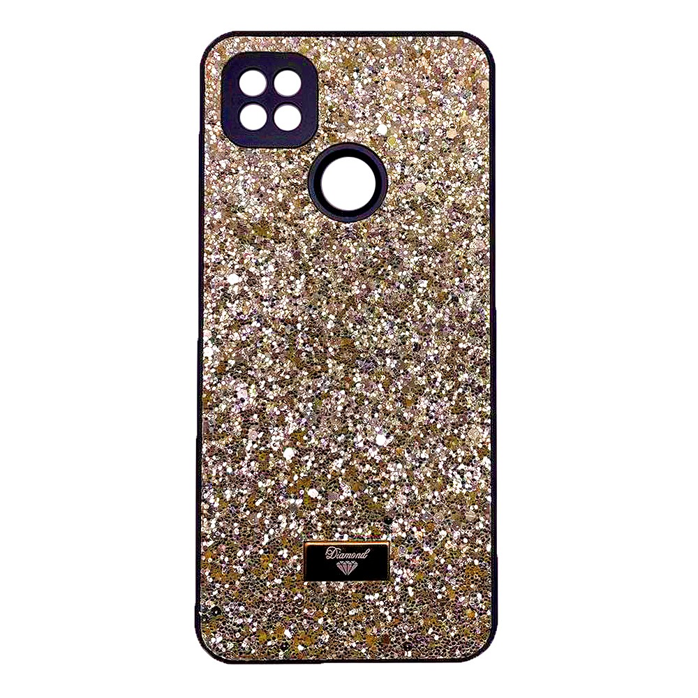 Накладка Bling Grainy Diamond Separate Camera для Xiaomi Redmi 9C/10A (Золота)-0
