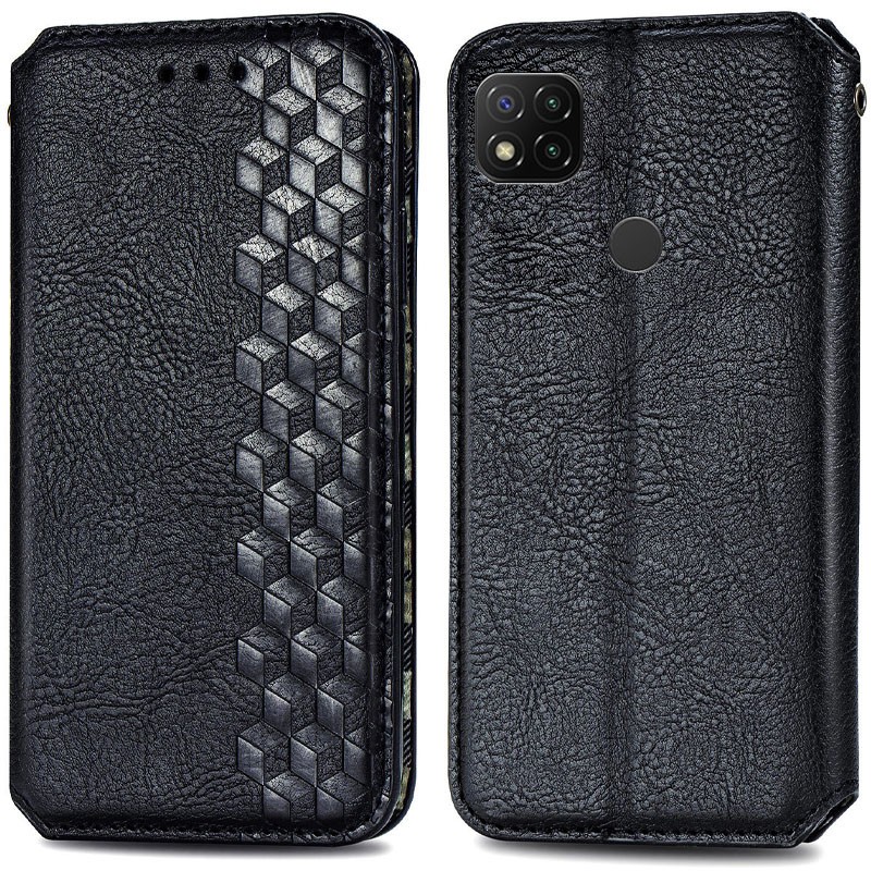 Книжка GETMAN Cubic для Xiaomi Redmi 9C / 10A чорна-0
