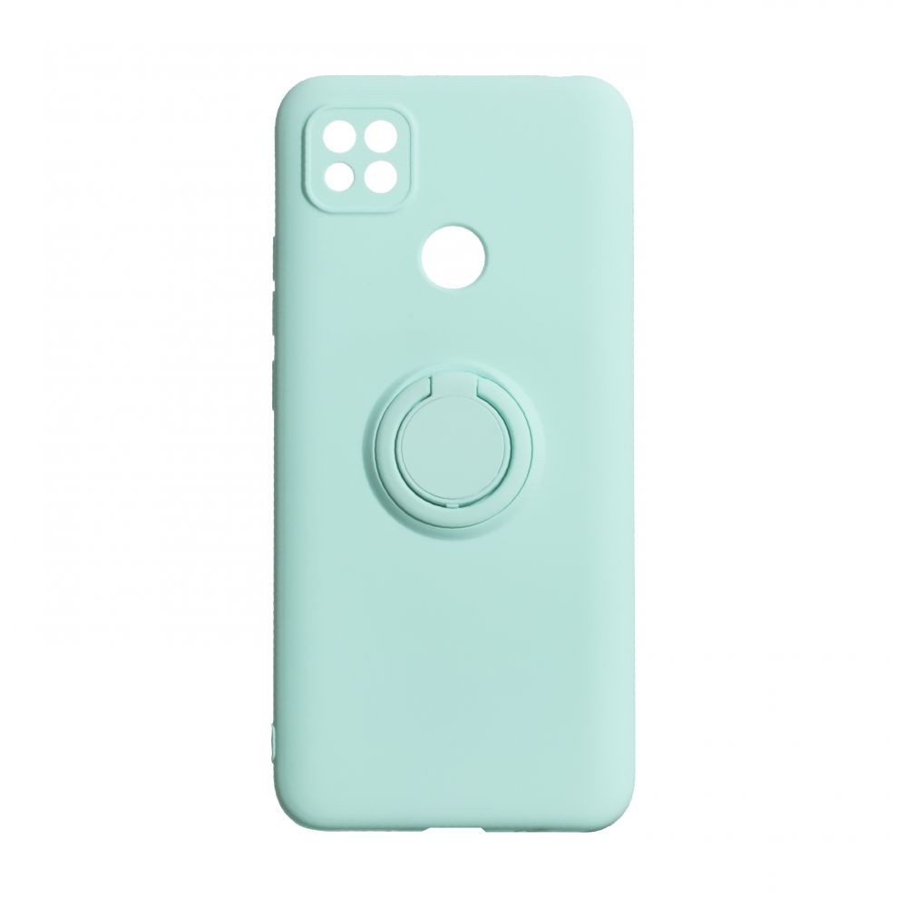 Накладка ColorRing з кільцем для Xiaomi Redmi 9C бірюзова-0