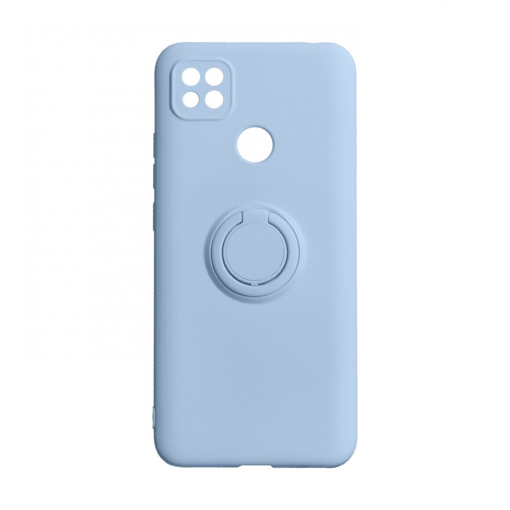 Накладка ColorRing з кільцем для Xiaomi Redmi 9C блакитна-0