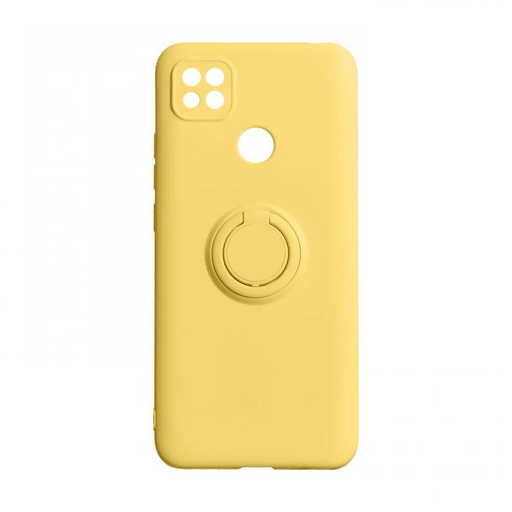 Накладка ColorRing з кільцем для Xiaomi Redmi 9C жовта-0