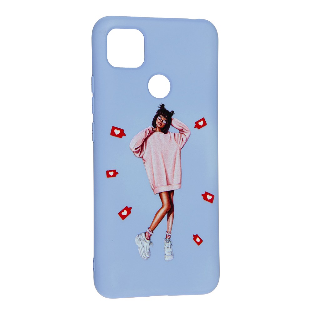 Накладка Silicone ART для Xiaomi Redmi 9C  "Lady Like"-0