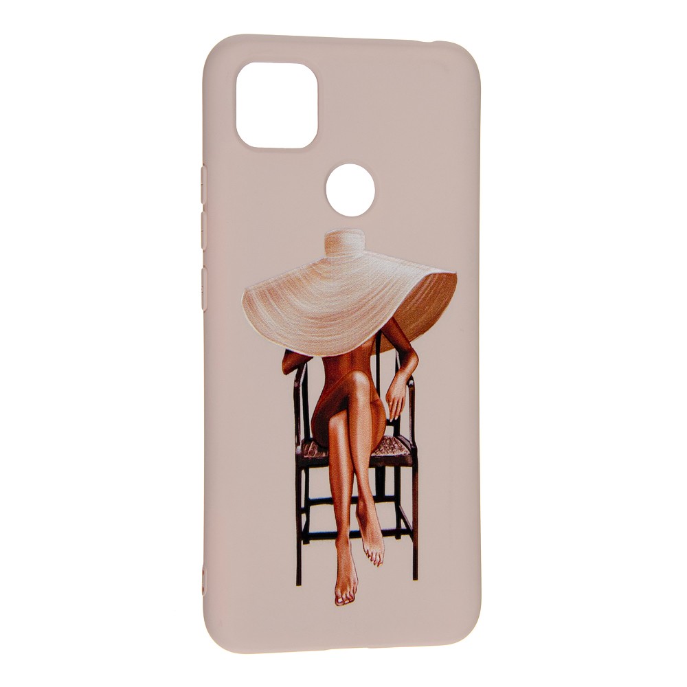 Накладка Silicone ART для Xiaomi Redmi 9C/Redmi 10A "Lady with Hat"-0