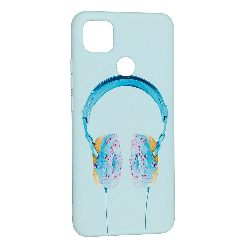 Накладка Silicone ART для Xiaomi Redmi 9C "Навушники"-0