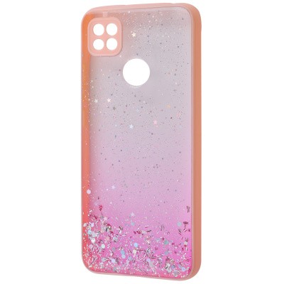 Накладка Glitter Bling Sequins для Xiaomi Redmi 9C (pink)-0