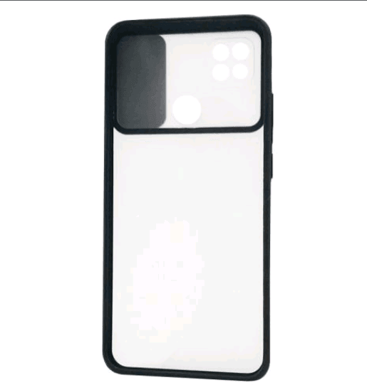 Накладка Camshield mate TPU для Xiaomi Redmi 9C/10A чорна шторка-1
