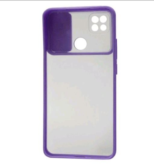 Накладка Camshield mate TPU для Xiaomi Redmi 9C/Redmi 10A фіолетова шторка-1