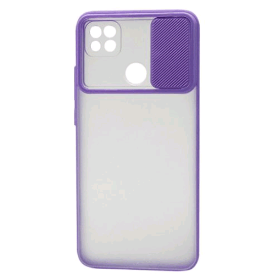 Накладка Camshield mate TPU для Xiaomi Redmi 9C/Redmi 10A фіолетова шторка-0