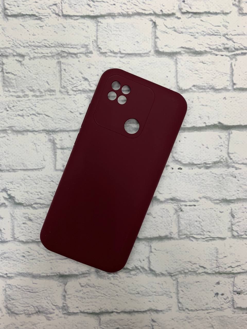 Silicone Cover Full Camera without Logo (A) для Xiaomi Redmi 9C/10A  (Marsala)-0