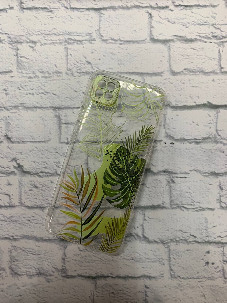 Накладка bright light flowers для Xiaomi Redmi 9C/Redmi 10A зелена-0