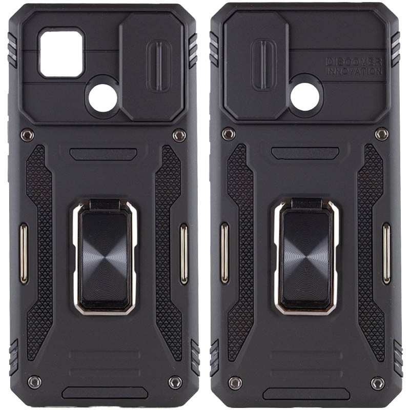Накладка Camshield Army Ring для Xiaomi Redmi 9C/10A Чорний-0