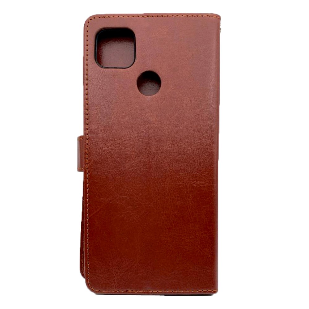 Книжка EcoCase для Oppo A15/A15s коричнева-1
