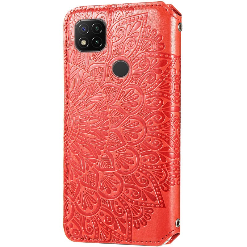 Книжка GETMAN Mandala для Xiaomi Redmi 9C червона-1