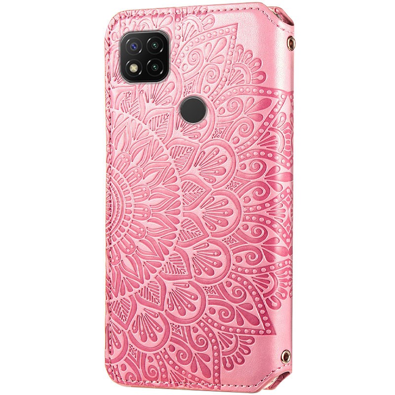 Книжка GETMAN Mandala для Xiaomi Redmi 9C рожева-1