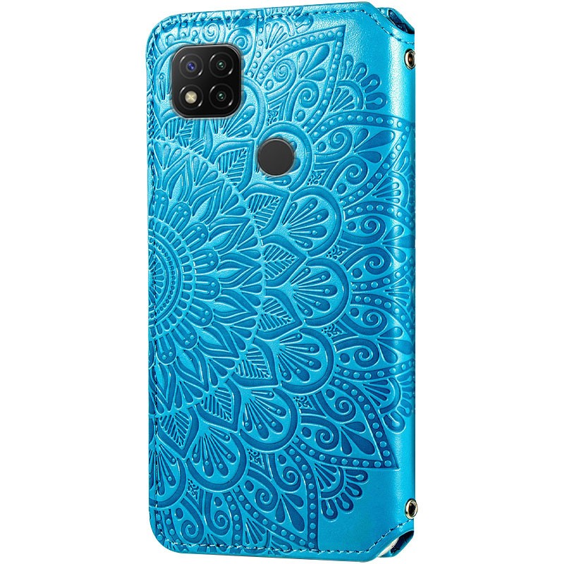 Книжка GETMAN Mandala для Xiaomi Redmi 9C синя-1