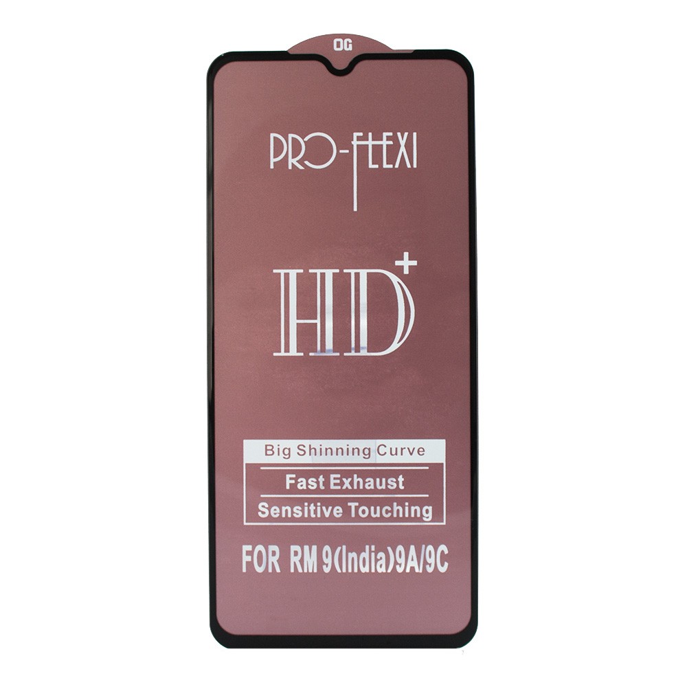 Захисне скло Flexi HD+ для Xiaomi Redmi 9A/9C (Чорне)-0