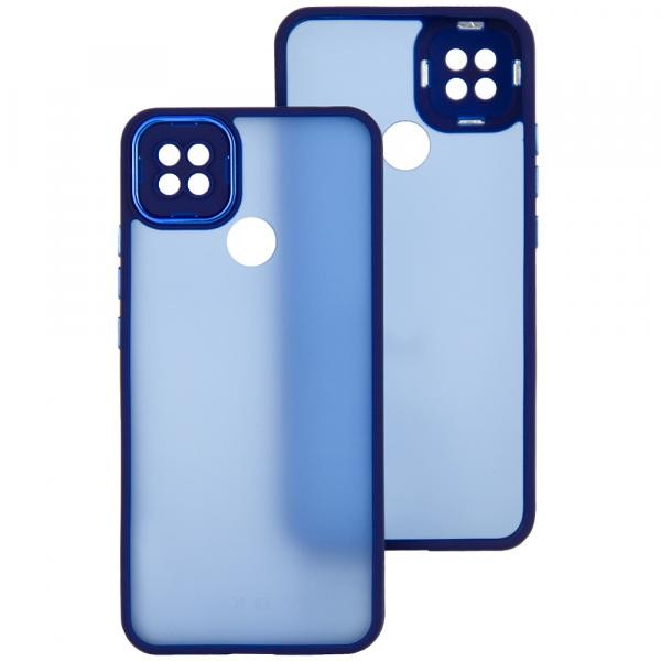 Накладка Luxury Metal Lens для Xiaomi Redmi 9C/10a (Синій)-0