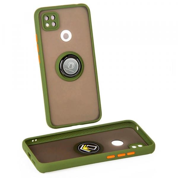 Накладка Totu Gingle Ring для Xiaomi Redmi 9C / 10A / Poco C3  хакі-0
