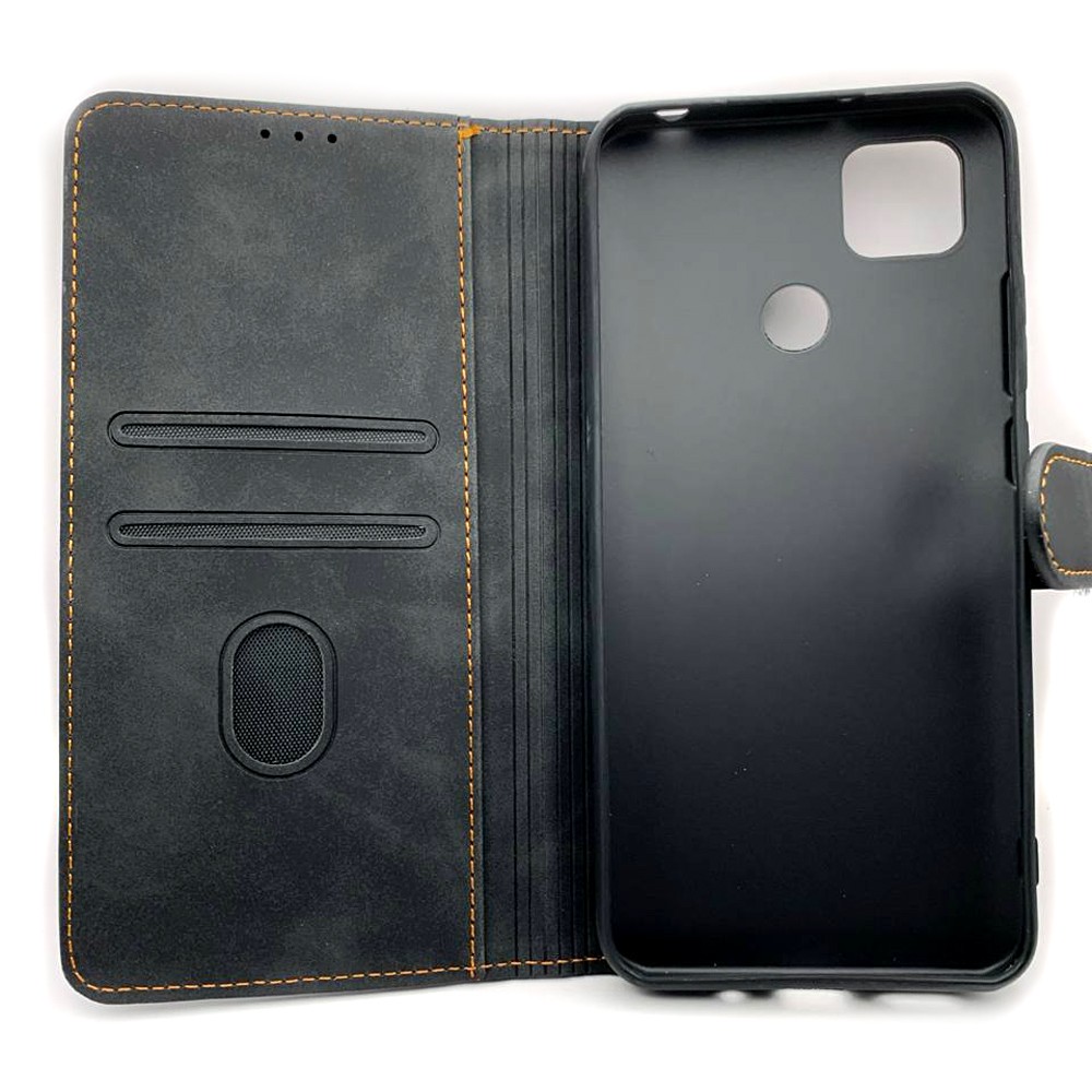 Книжка Cover Stylish Slot Matte для Xiaomi Redmi 9C/10A (Чорна)-2