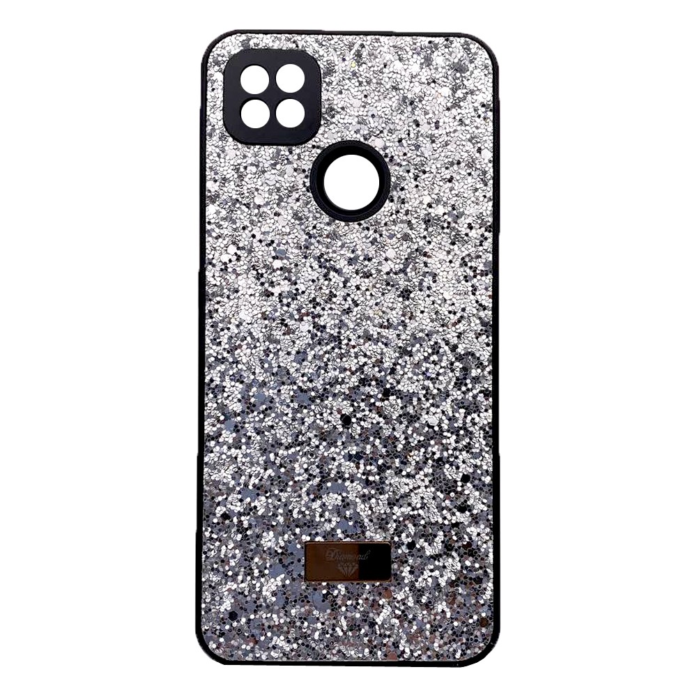 Накладка Bling Grainy Diamond Separate Camera для Xiaomi Redmi 9C/10A (Срібляста)-0