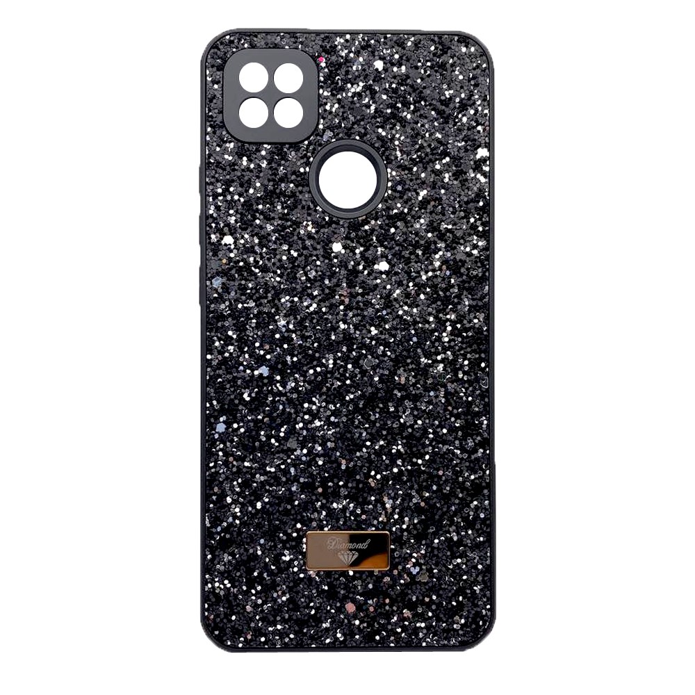 Накладка Bling Grainy Diamond Separate Camera для Xiaomi Redmi 9C/10A (Чорна)-0