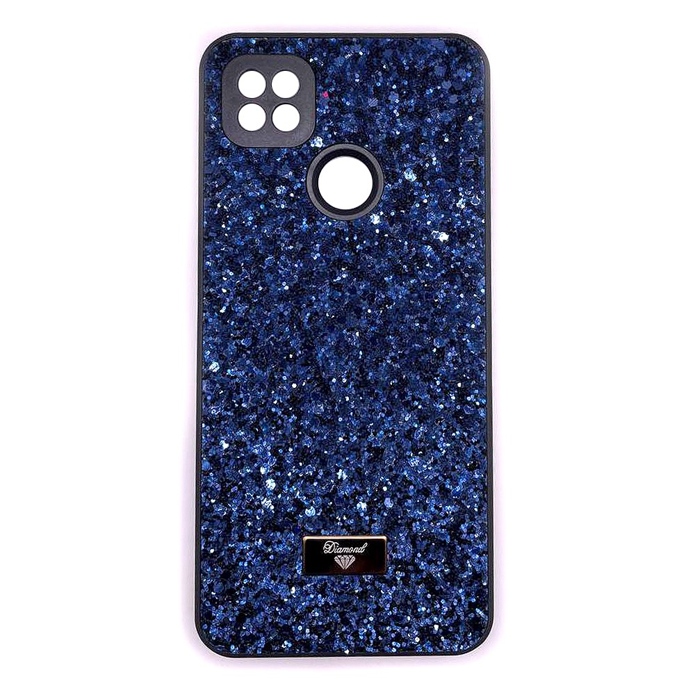 Накладка Bling Grainy Diamond Separate Camera для Xiaomi Redmi 9C/10A (Синя)-0