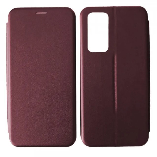 Книжка Premium для Xiaomi Redmi Note 10 / Note 10s / Poco M5s бордова-0